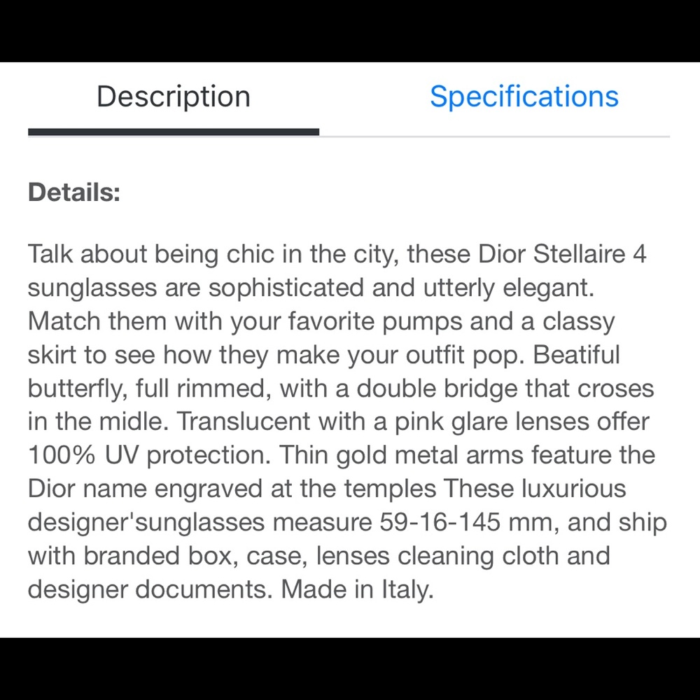 NWT Christian Dior Stellaire 4 Sunglasses - Picture 7 of 14